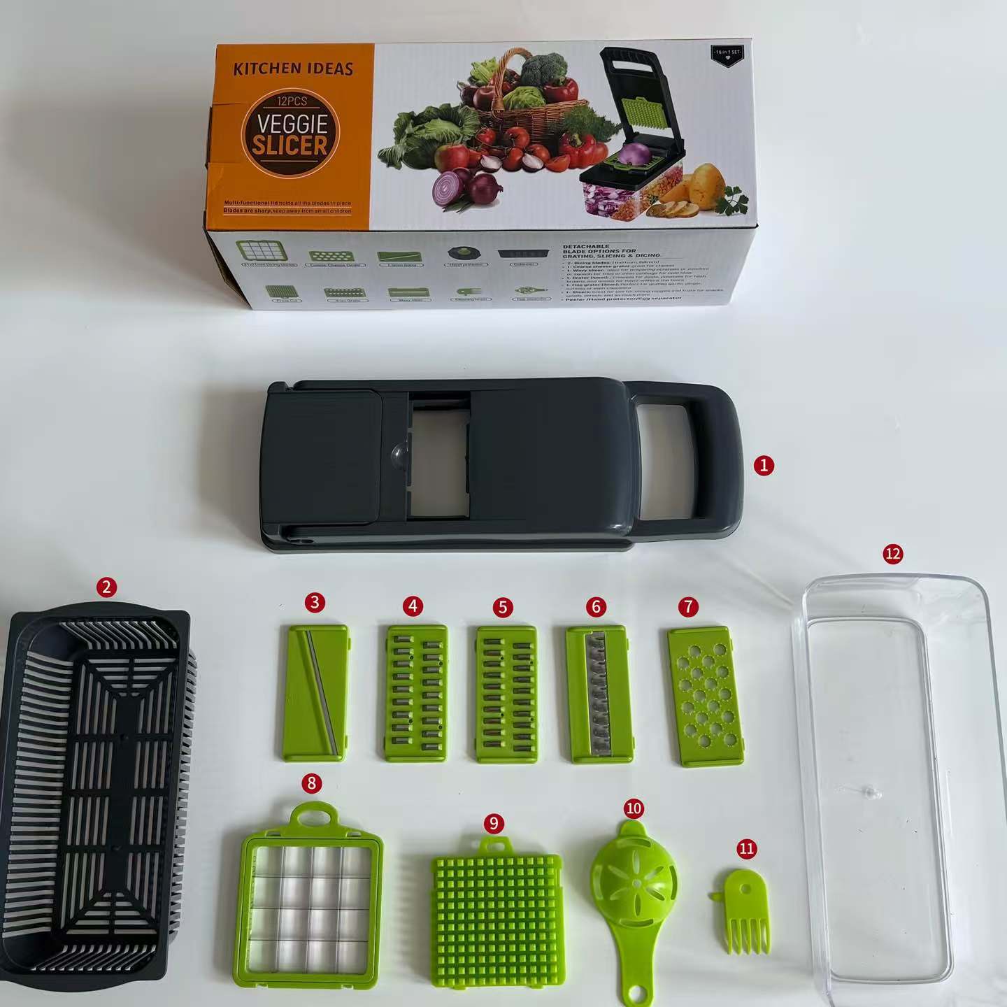 Multi-functional kitchen vegetable cutter
